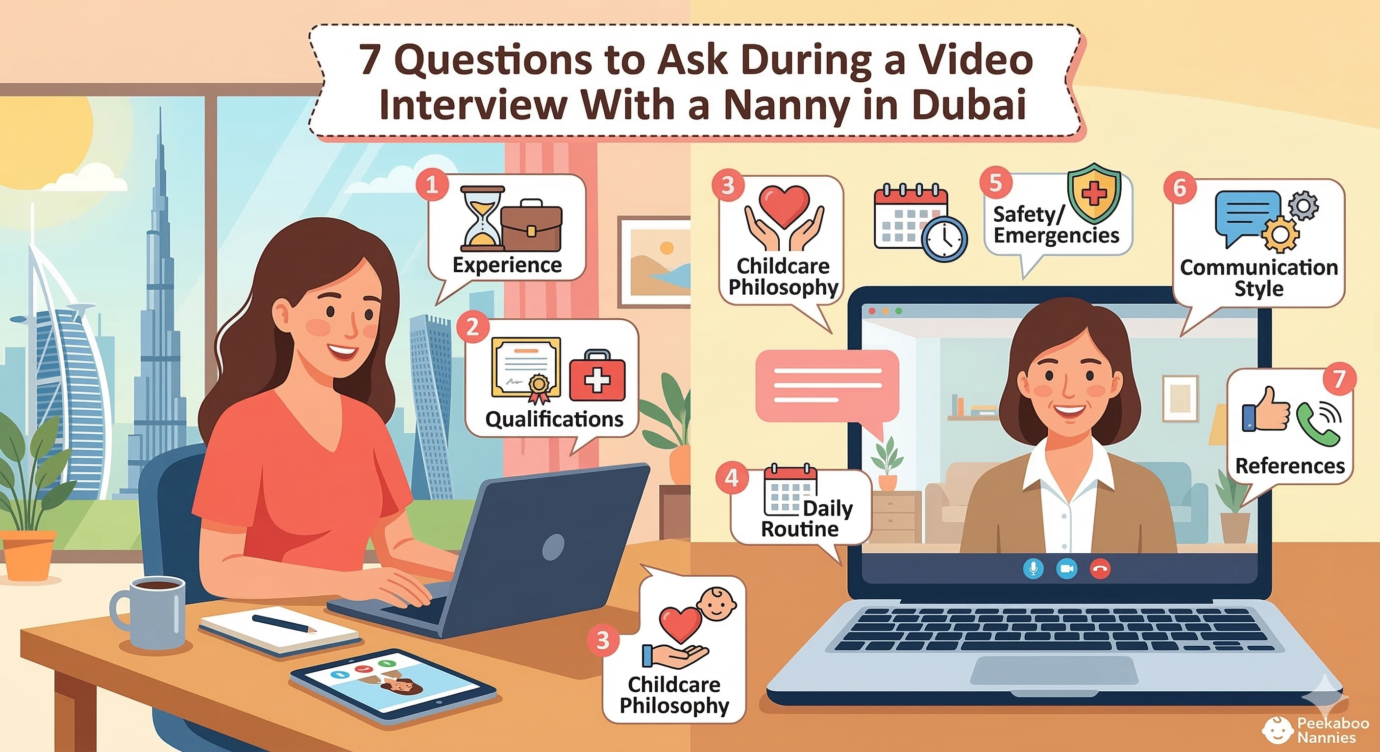 7 Questions to Ask During a Video Interview With a Nanny in Dubai